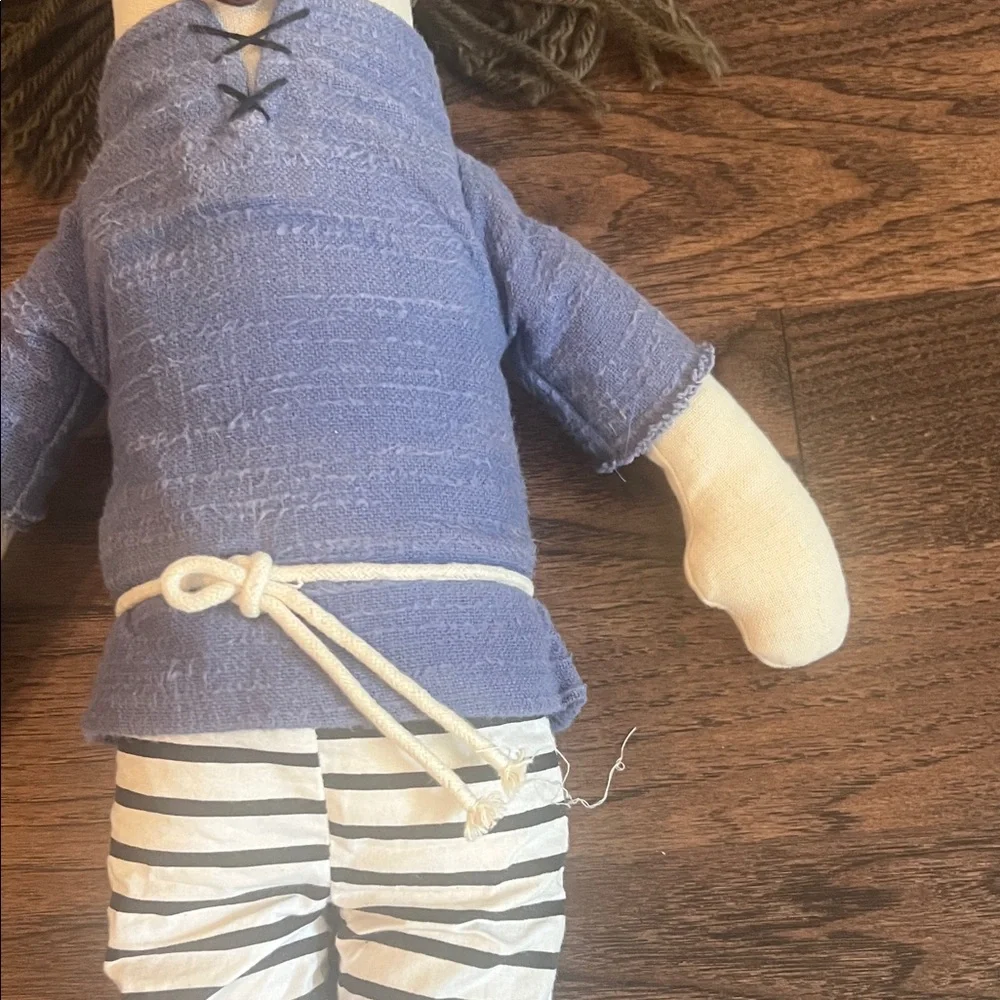 Pottery Barn Kids Pirate Plush with Blue and Black Outfit